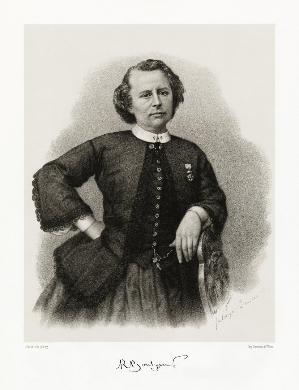 Rosalie Bonheur, 1865-66 autorstwa Louis Auguste Bisson