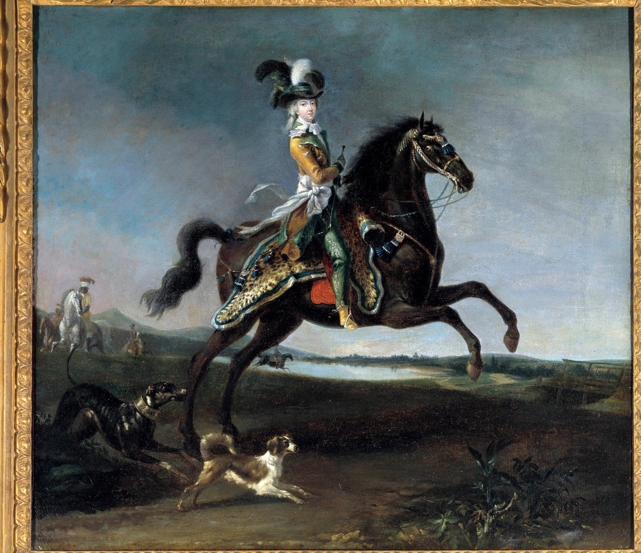 Portret konny Marii Antoniny autorstwa Lorraine Habsburg, królowej Francji (1755-1793) Obraz Louis Auguste Brun (1758-1815) autorstwa Louis Auguste Brun
