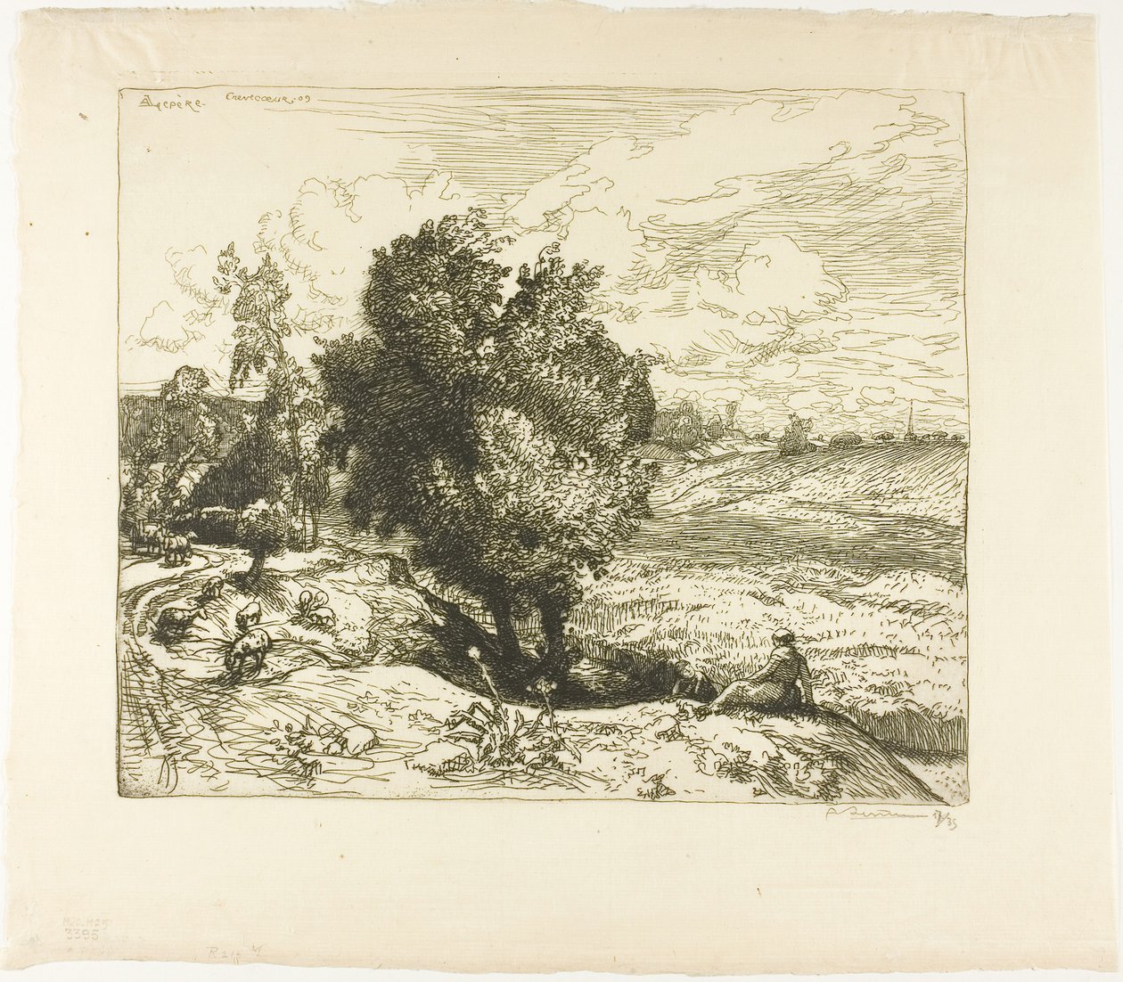 Lipiec w Pikardii autorstwa Louis Auguste Lepère