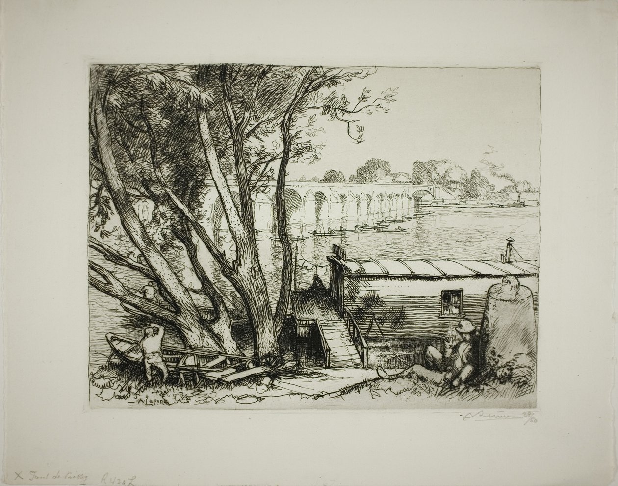 Poissy autorstwa Louis Auguste Lepère