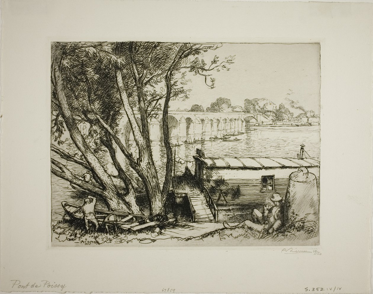 Poissy autorstwa Louis Auguste Lepère