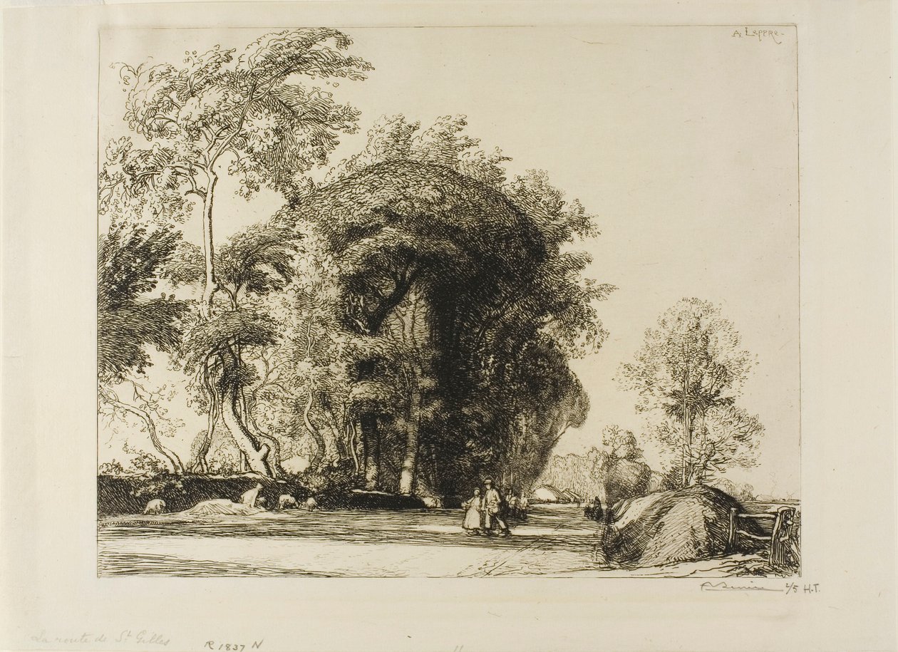 Droga do St. Gilles autorstwa Louis Auguste Lepère