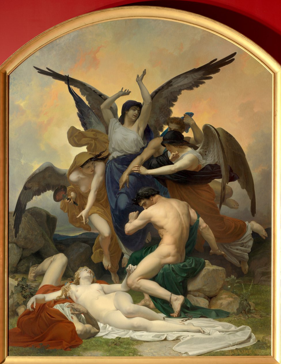 Wyrzuty sumienia, 1875 autorstwa Louis Baader