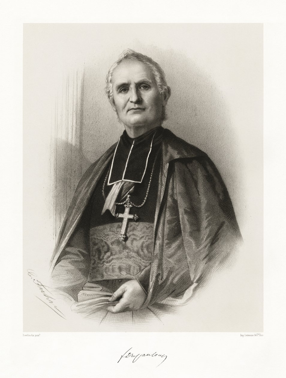 Félix Dupanloup, 1865-66 autorstwa Louis Benoit Antoine Tuerlinckx