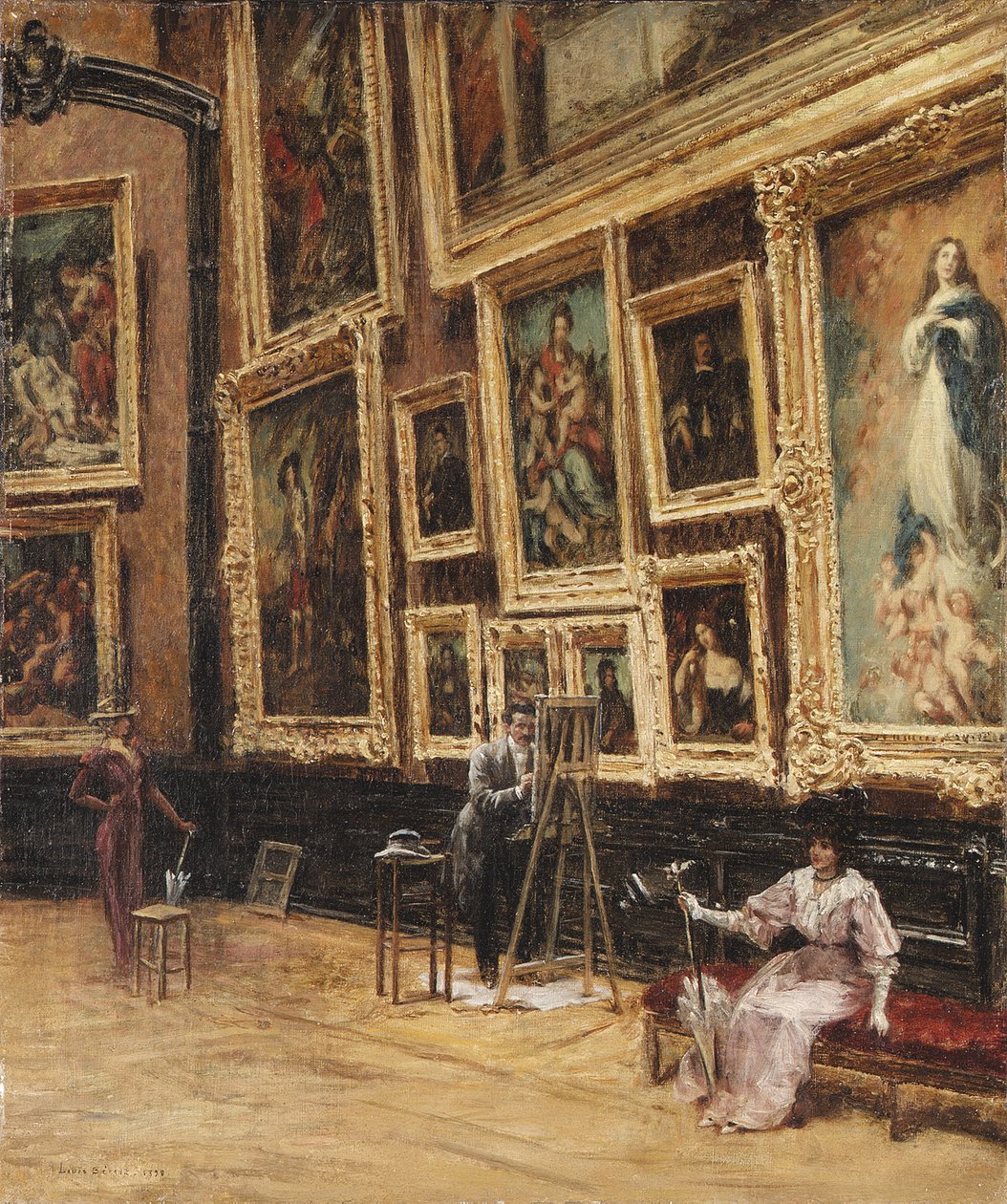 W Luwrze autorstwa Louis Beraud