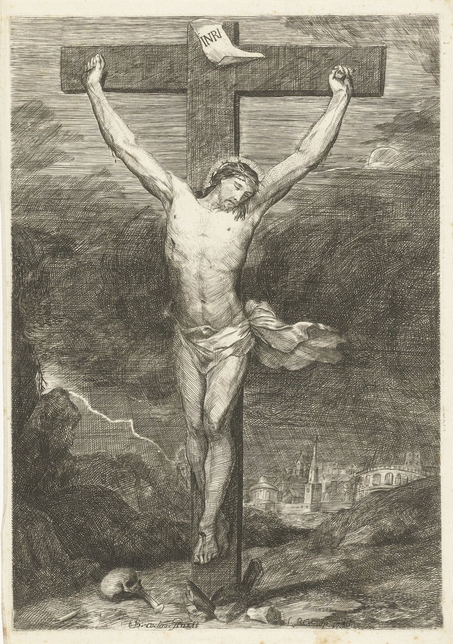 Chrystus na krzyżu autorstwa Louis Bernard Coclers