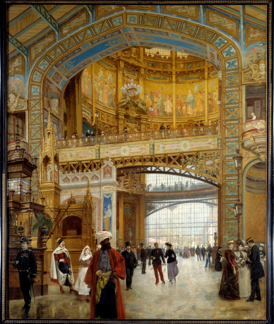 Kopuła centralna na Wystawie Światowej 1889 w Paryżu Obraz Louis Beroud (1852-1930) 1890 Wymiary 1,98x1,64 m Paryż, musee Carnavalet - Kopuła centralna Targów Światowych w Paryżu autorstwa Louis Beroud