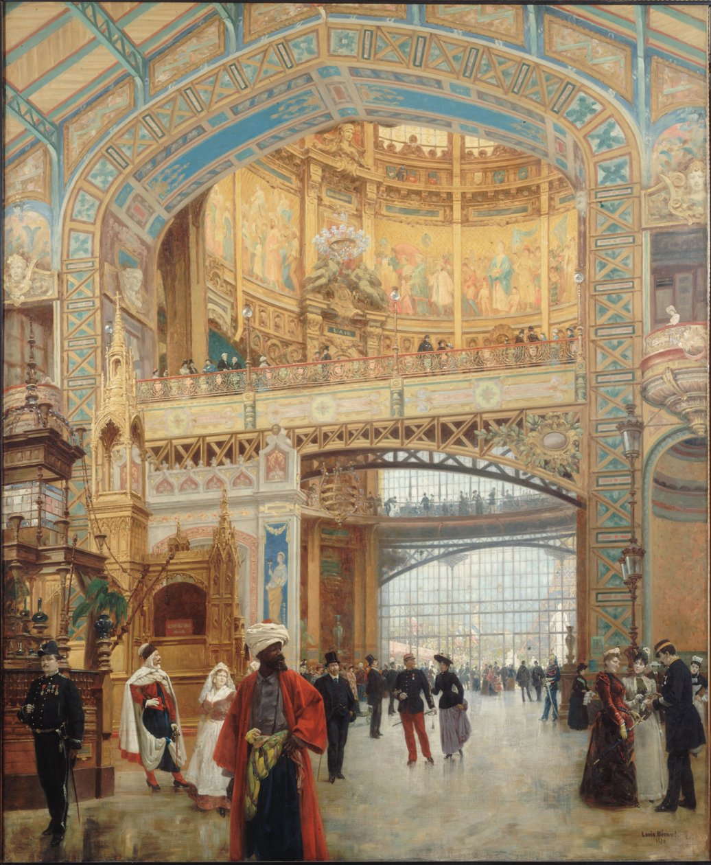 Galerie des machines na Światowych Targach w Paryżu 1889, 1890. autorstwa Louis Beroud