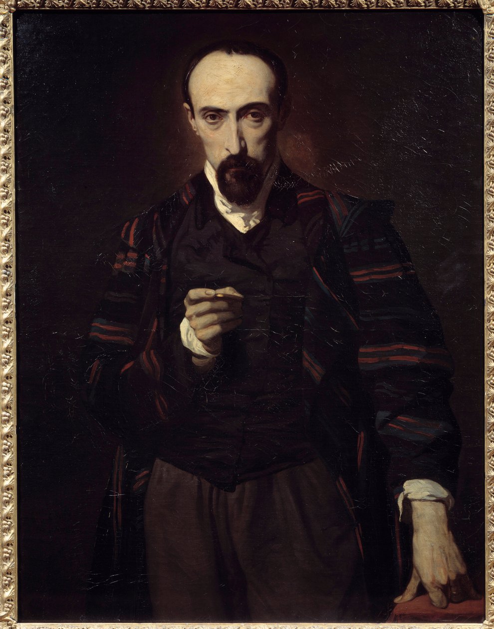 Portret malarza i rytownika Achille Deveria (1800-1857). Obraz Louisa Boulangera (1806-1867) autorstwa Louis Boulanger