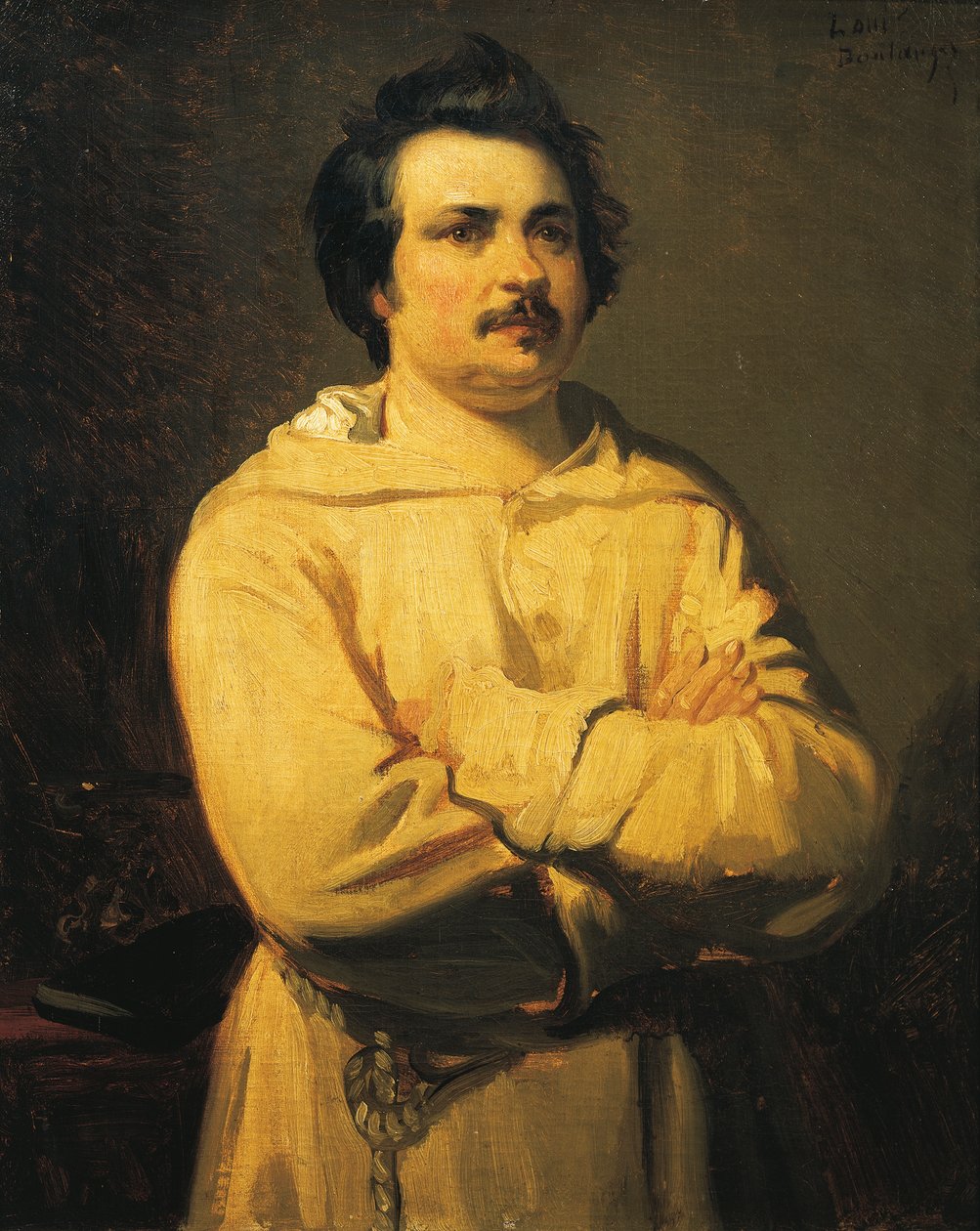 Portret Honore de Balzaca autorstwa Louis Boulanger