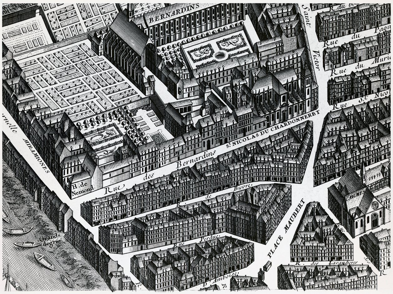 Mapa Turgota Paryża autorstwa Louis Bretez
