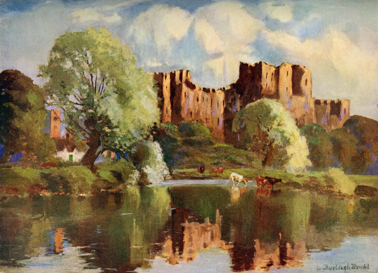 Zamek Ludlow, Shropshire, 1924-1926. autorstwa Louis Burleigh Bruhl