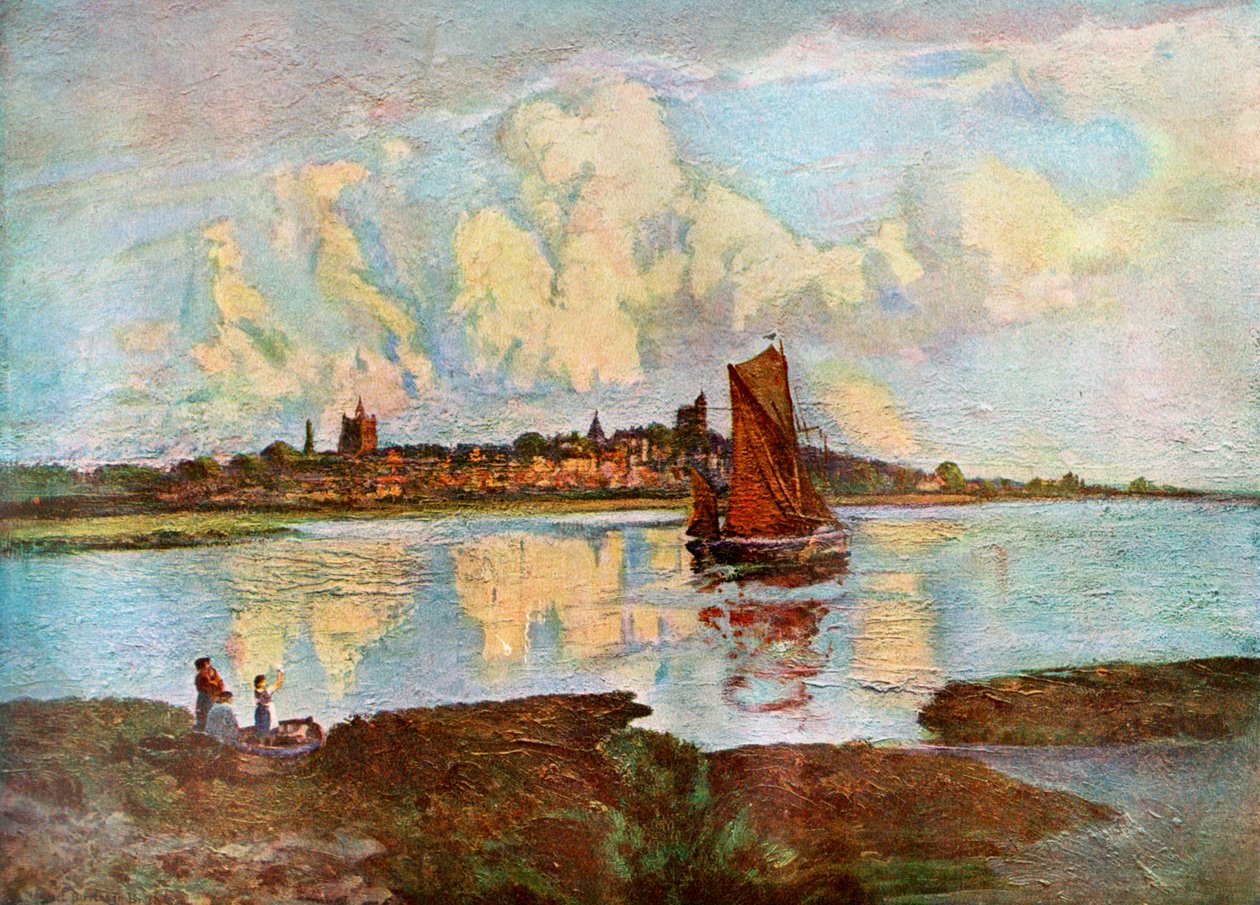 Maldon, z Heybridge, Essex, 1924-1926. autorstwa Louis Burleigh Bruhl