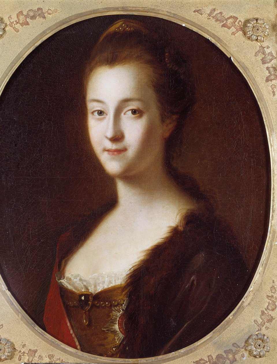 Portret Katarzyny II (1729-1796), Cesarza Rosji Obraz Louisa Caravaque (1684-1754) XVIII wiek. Sankt Petersburg, zamek Peterhof autorstwa Louis Caravaque