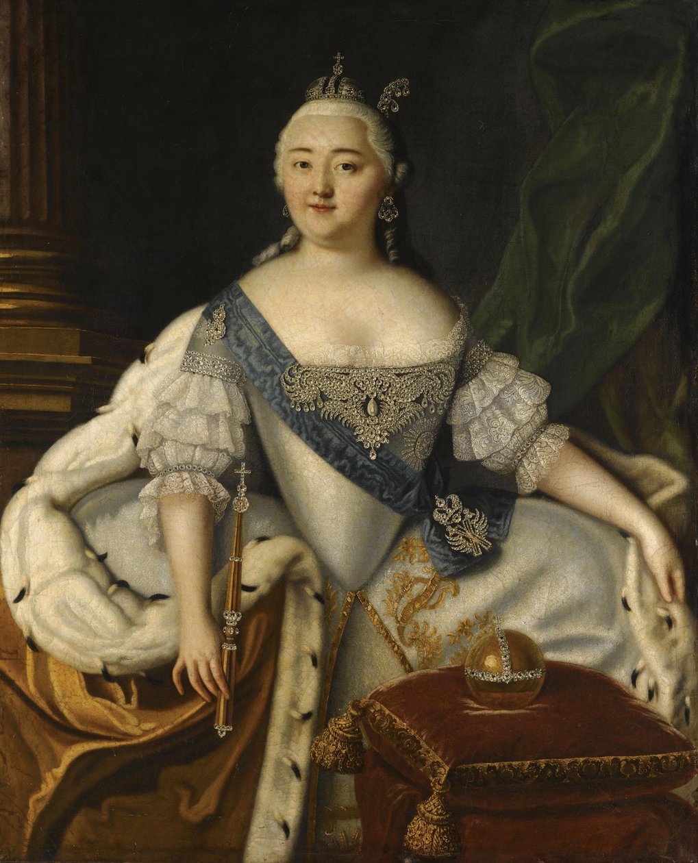 Portret cesarzowej Elżbiety 1709-1762 autorstwa Louis Caravaque