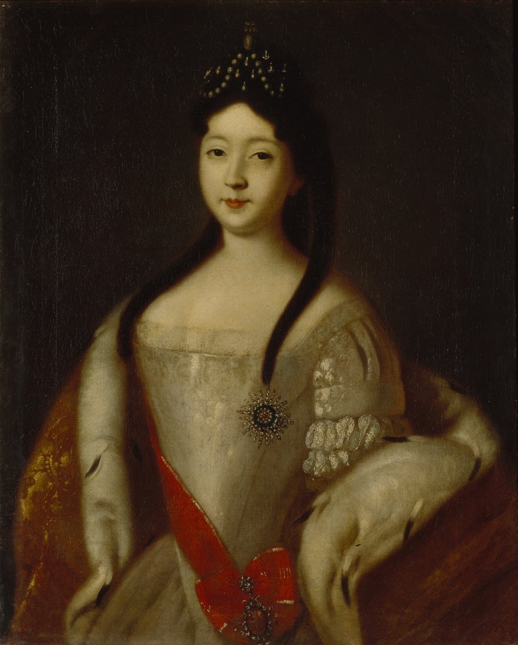 Portret carycy Anny Pietrownej z Rosji 1708-1728, córki cesarza Piotra I z Rosji, 1725 autorstwa Louis Caravaque