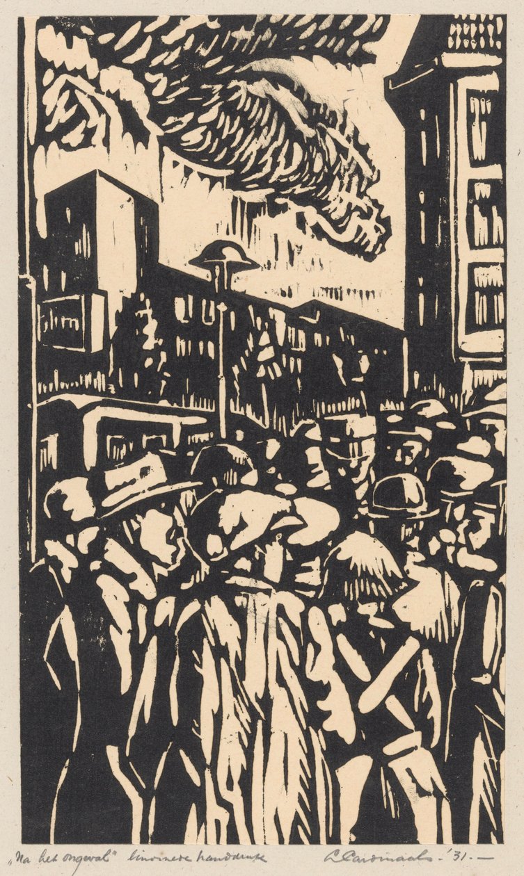 Po wypadku (oryginalny tytuł na przedmiocie) autorstwa Louis Cardinaals (signed by artist)
