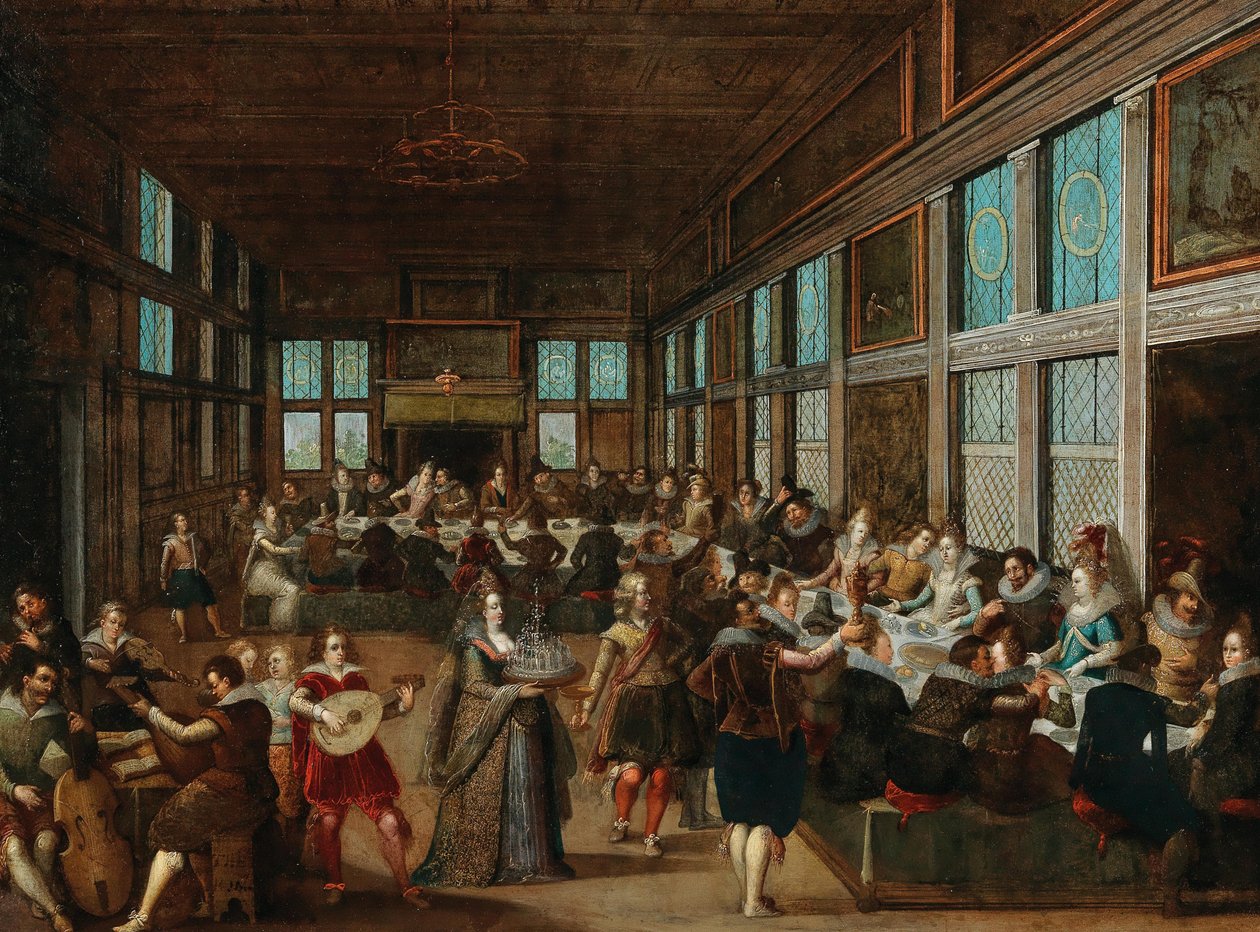 Towarzystwo weselne, 1605. autorstwa Louis Caullery de