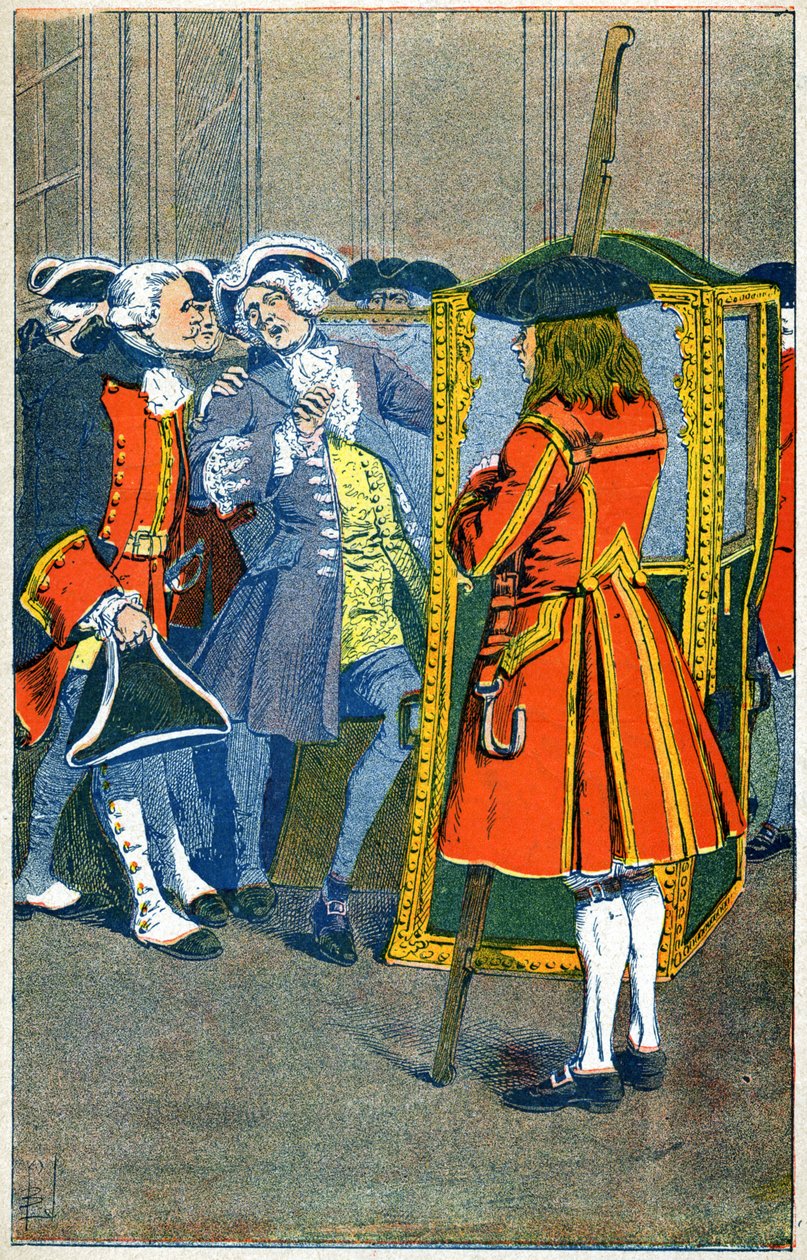 Porwanie Villeroya 1722 autorstwa Louis Charles Bombled