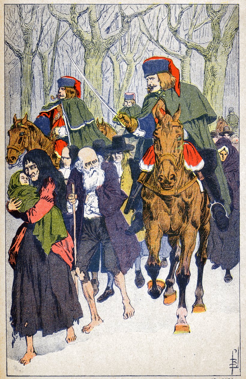 Aresztowanie protestantów autorstwa Louis Charles Bombled