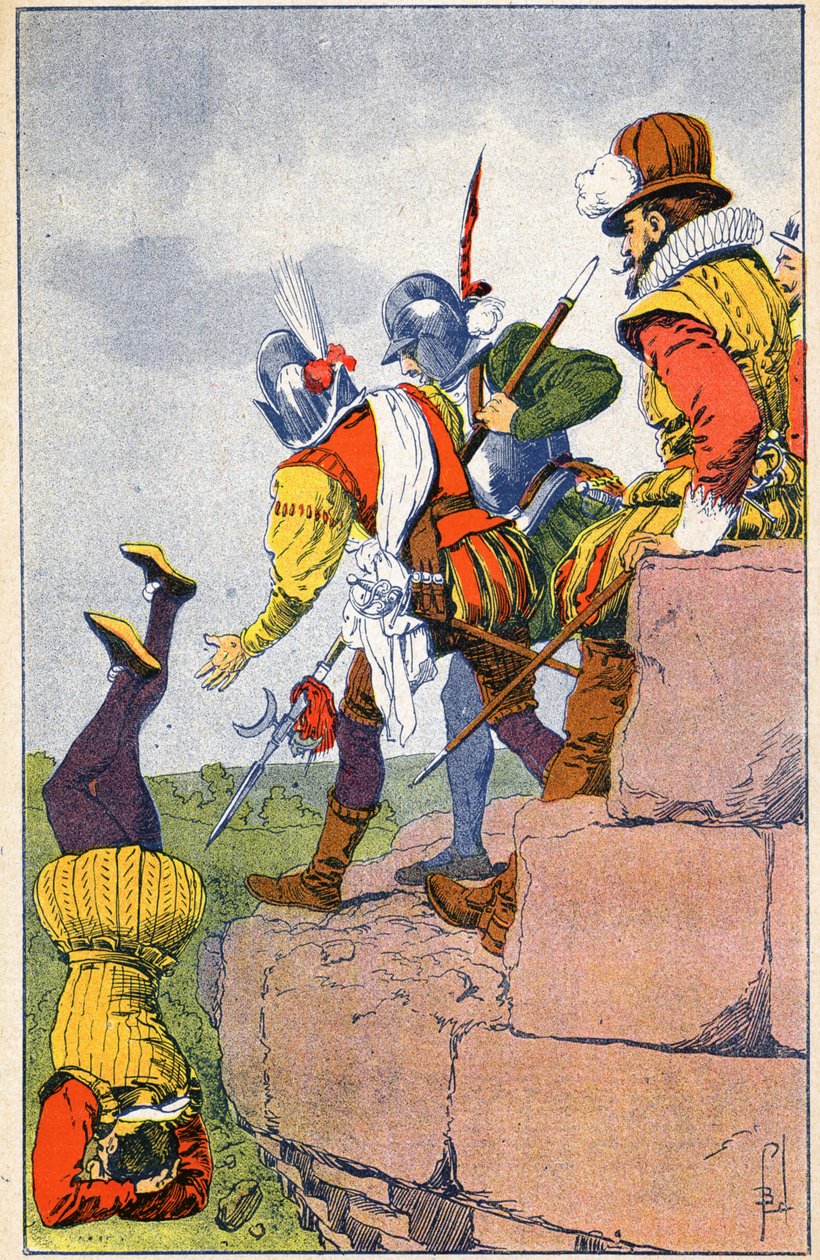 Cruaut protestanckiej broni barona des Adrets autorstwa Louis Charles Bombled