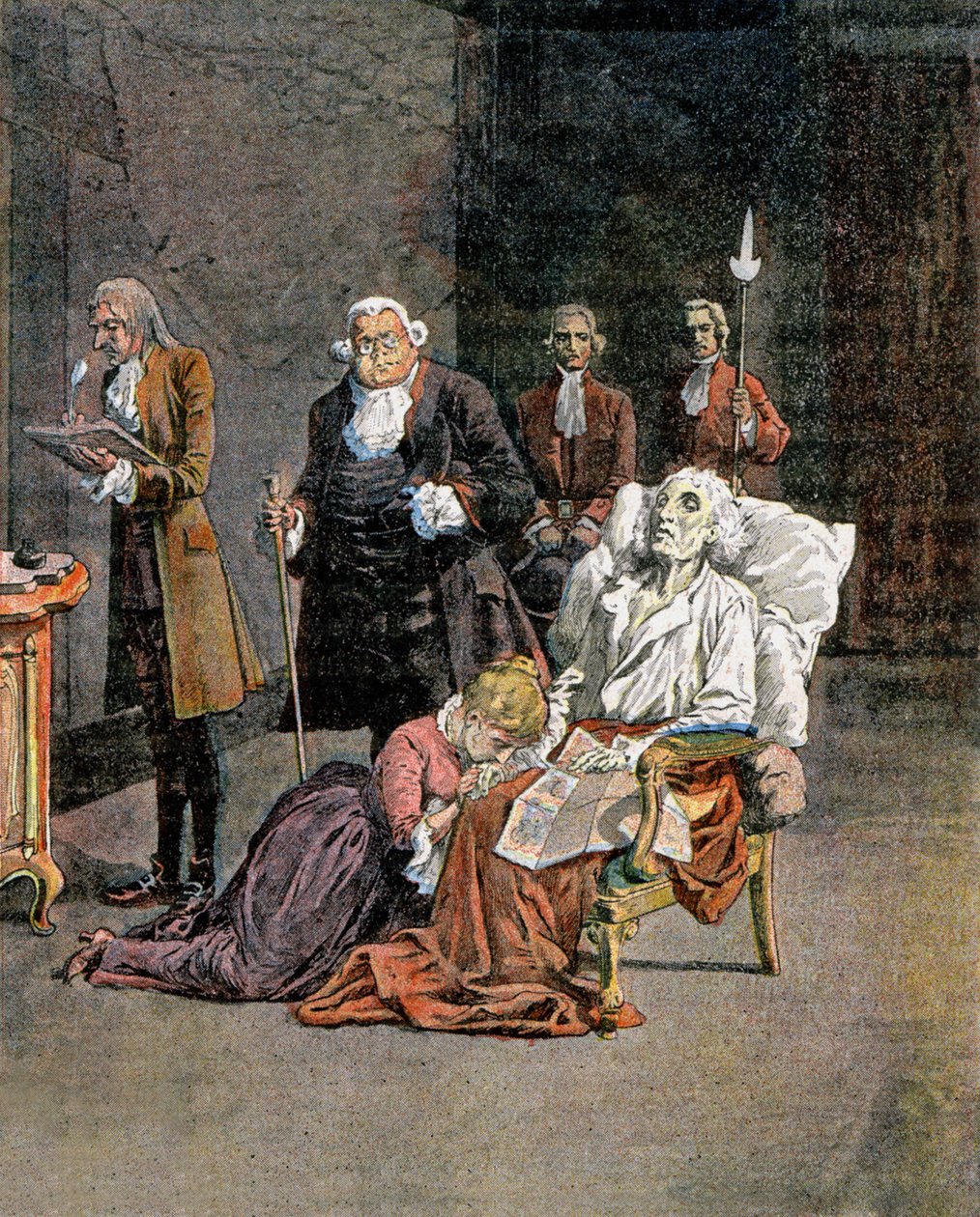 Śmierć Dupleixa autorstwa Louis Charles Bombled