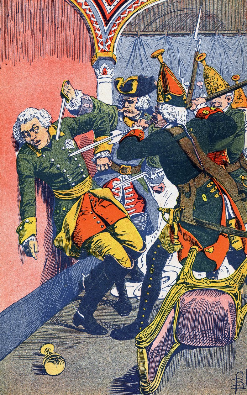 Śmierć cara Piotra III autorstwa Louis Charles Bombled