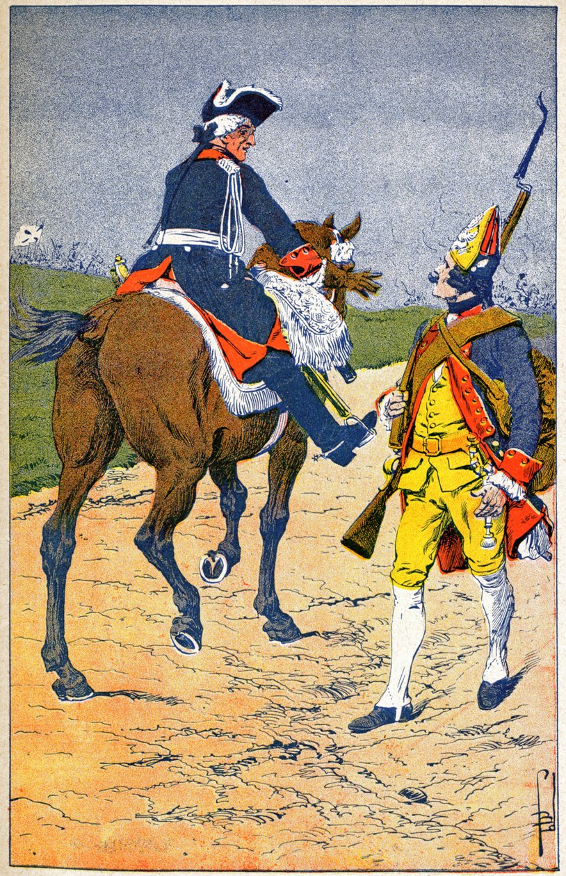 Fryderyk II Pruski autorstwa Louis Charles Bombled