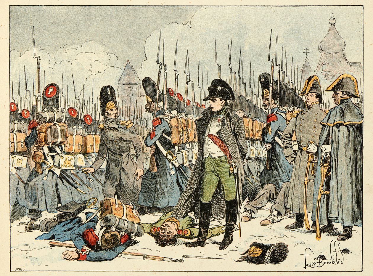 Ilustracja zaczerpnięta z książki „Bohaterowie stulecia”, anegdotyczne recytacje Dicka de Lonlay i zilustrowane przez Louisa Bombleda (1862-1927) autorstwa Louis Charles Bombled