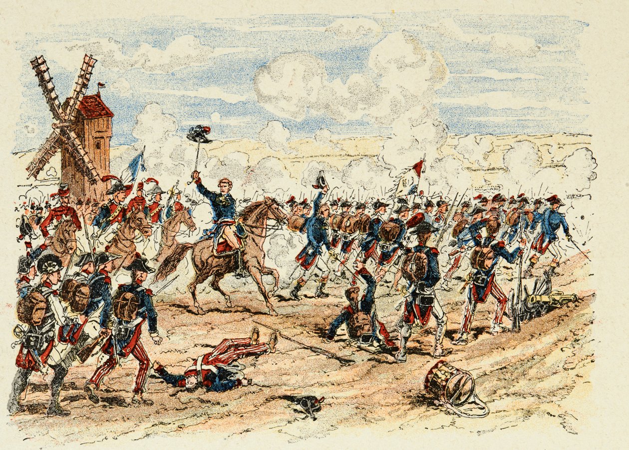 Ilustracja zaczerpnięta z książki „Bohaterowie stulecia”, anegdotyczne recytacje Dicka de Lonlay i zilustrowane przez Louisa Bombleda (1862-1927) autorstwa Louis Charles Bombled