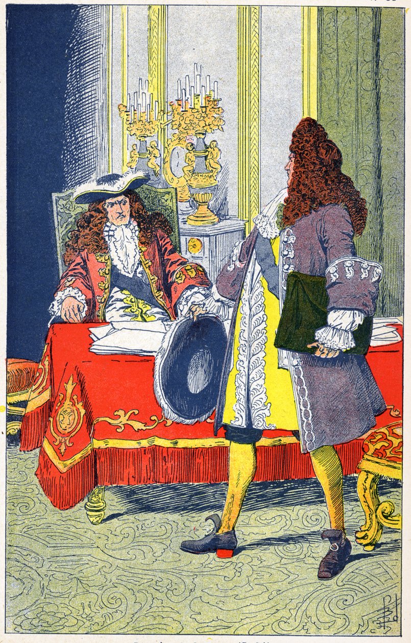 Ludwik XIV i Louvois autorstwa Louis Charles Bombled