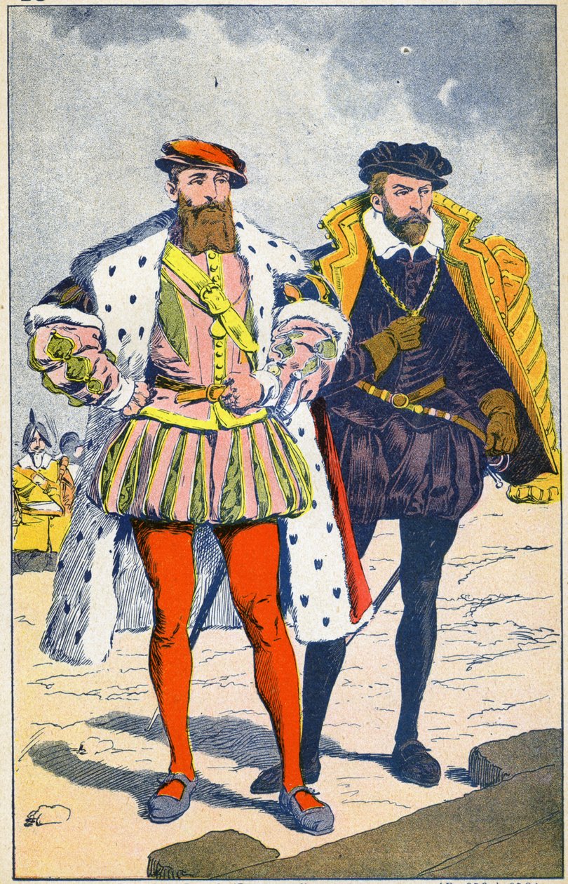 Książę Guise i admirał Coligny autorstwa Louis Charles Bombled