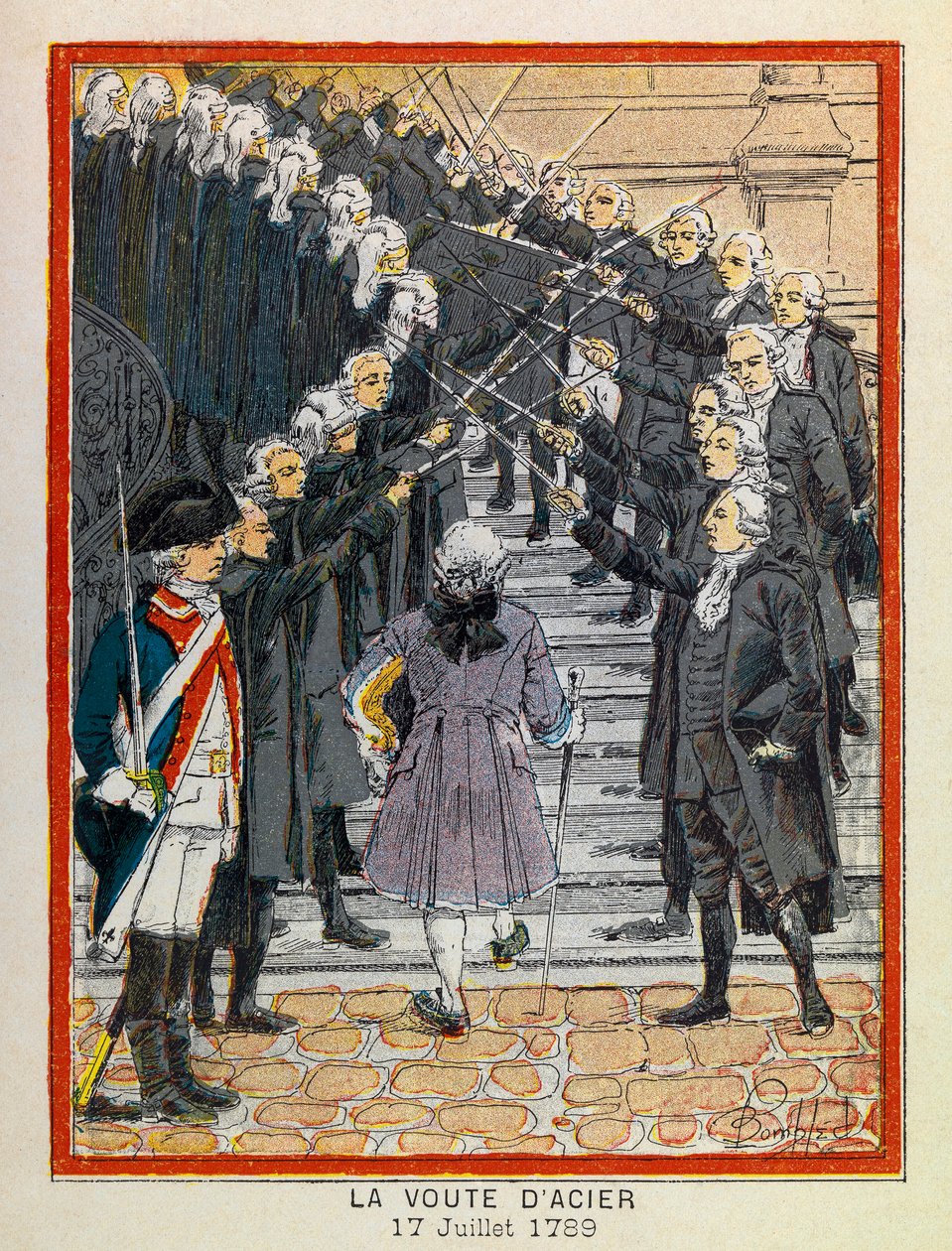 The Grand Journees of the Hotel de Ville de Paris autorstwa A. Mercier, zilustrowane przez Louisa Bombleda (1862-1927): 17 lipca autorstwa Louis Charles Bombled