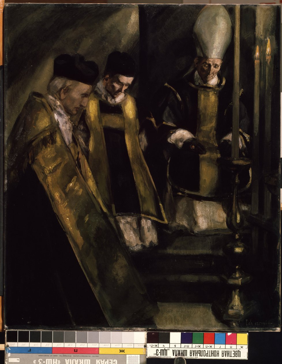 Msza Requiem XX wiek (malarstwo) autorstwa Louis Charles Crespin