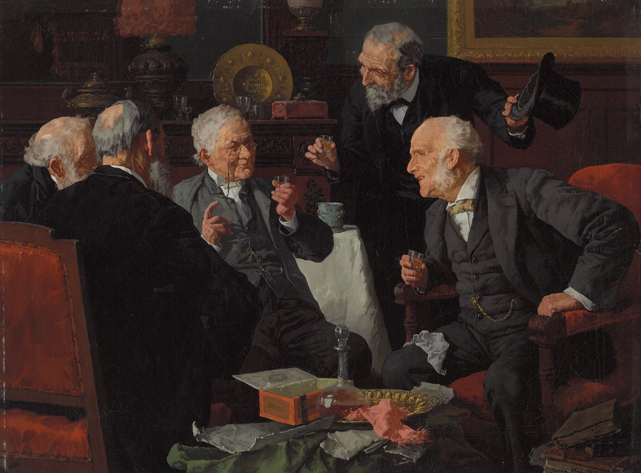 Tost (olej na płótnie) autorstwa Louis Charles Moeller