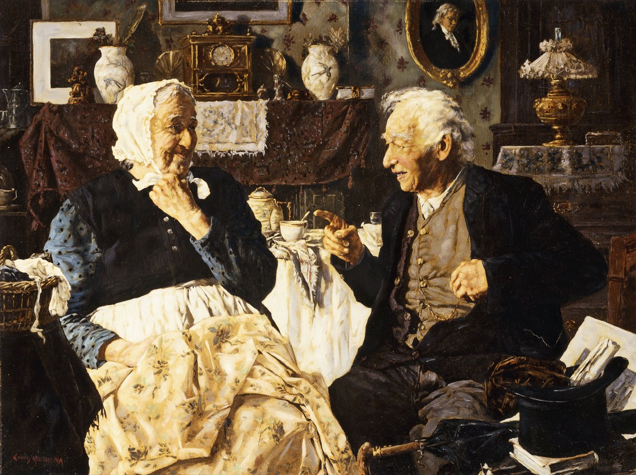 Herbata i rozmowa autorstwa Louis Charles Moeller