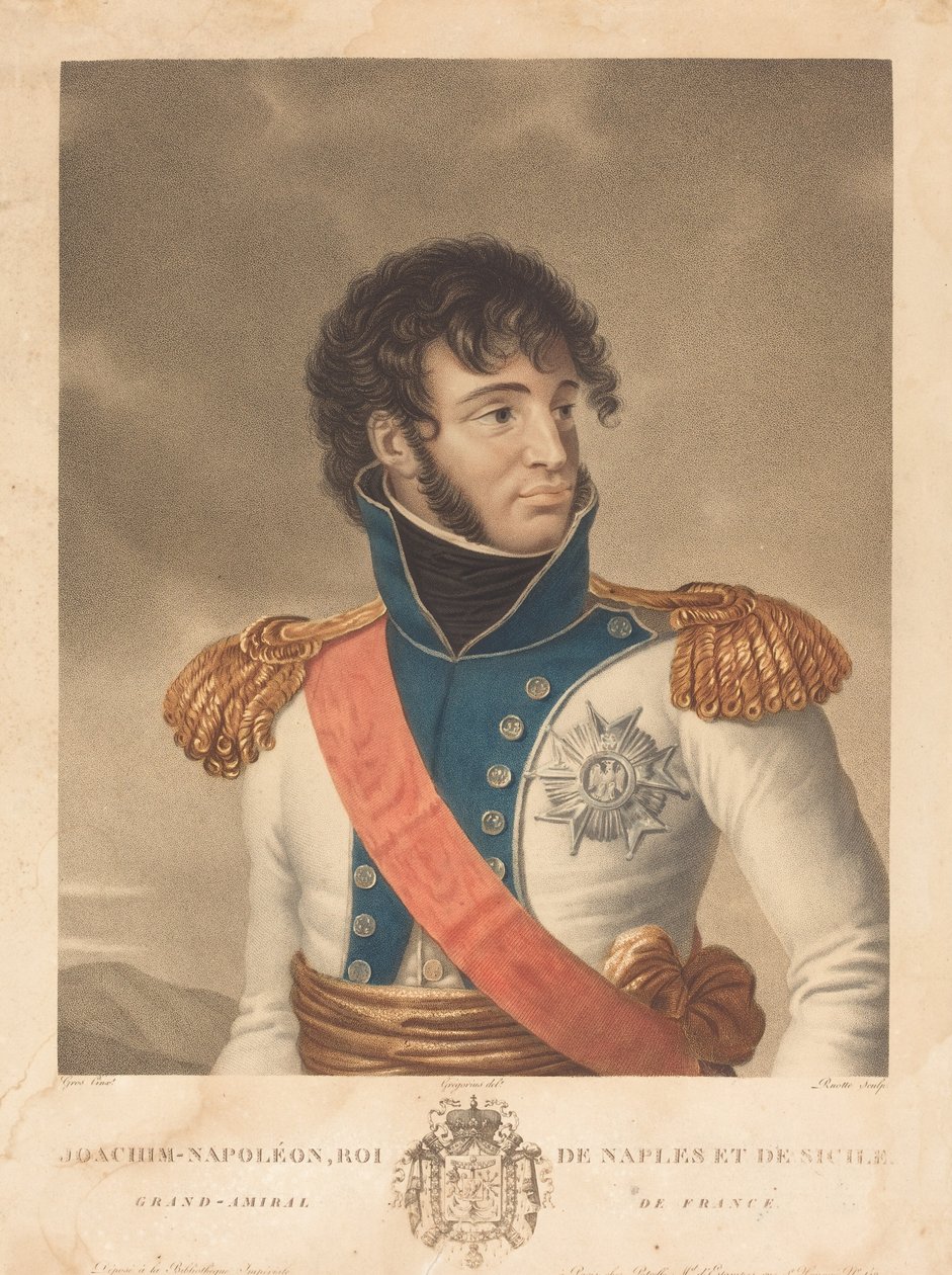Joachim Murat (Joachim-Napoleon, król Neapolu i Sycylii, wielki admirał Francji) autorstwa Louis Charles Ruotte after Albert Jakob Frans Gregorius after Antoine Jean Gros