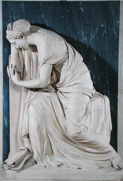 Smutek (marmur) autorstwa Louis Claude Vassé
