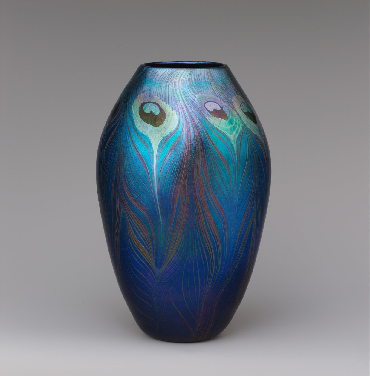 Wazon, ok. 1900 (szkło favrile) autorstwa Louis Comfort Tiffany