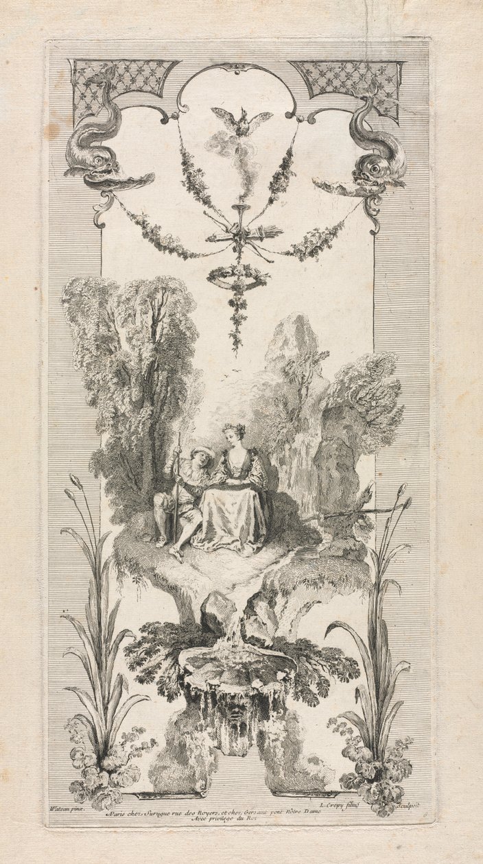 Pastoralne, Arabeska. autorstwa Louis Crepy