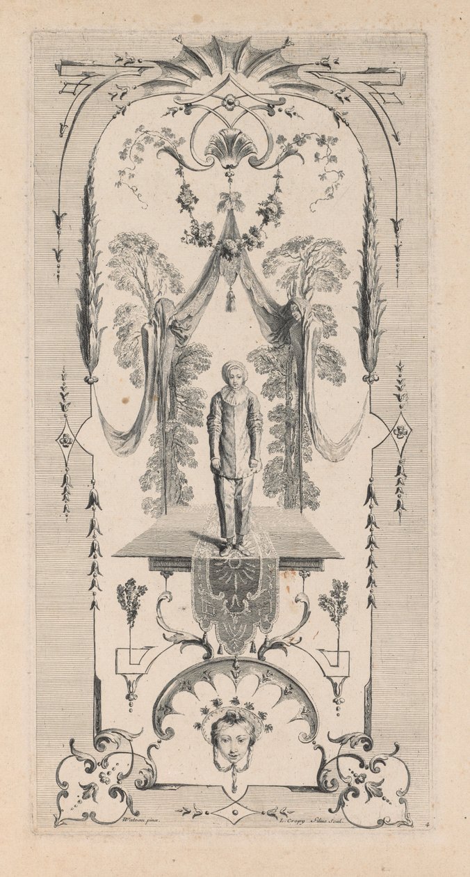 Pierrot, Arabeska autorstwa Louis Crepy