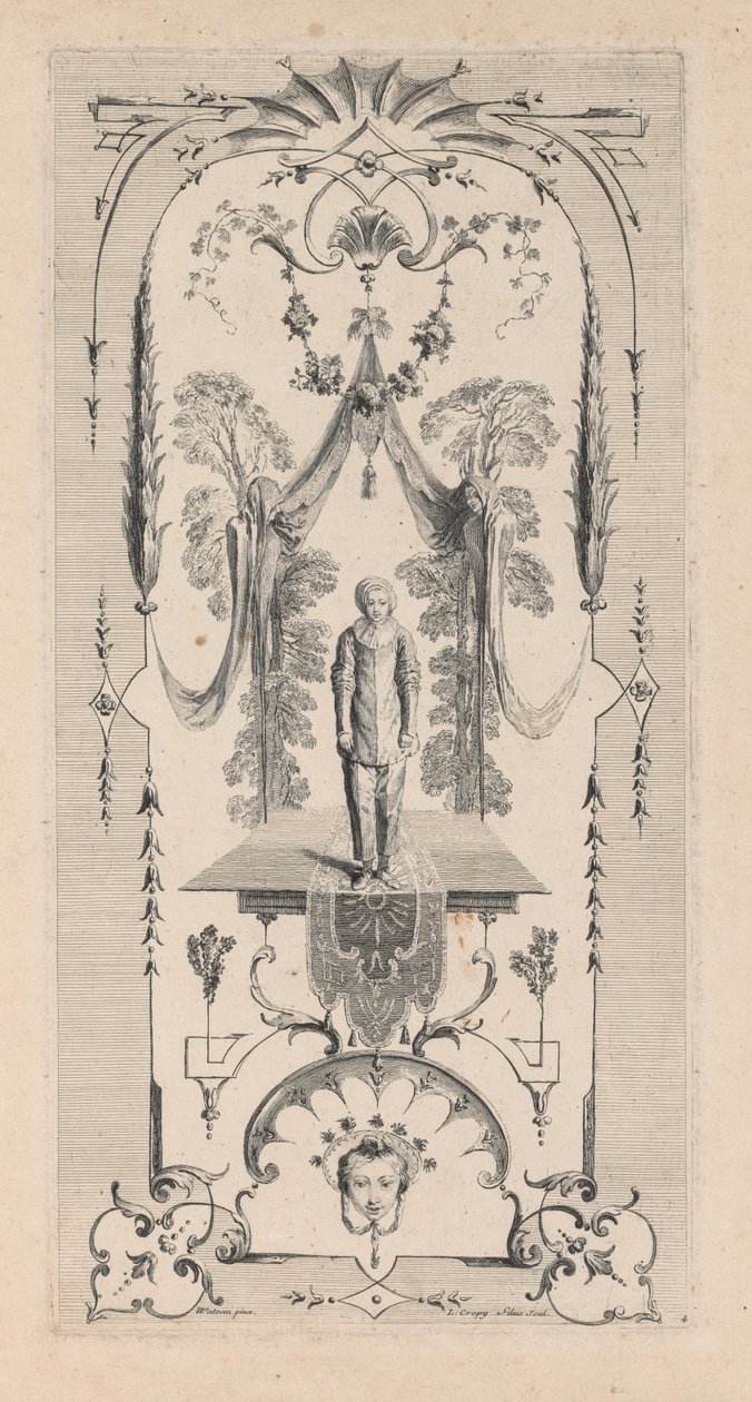 Pierrot, Arabeska. autorstwa Louis Crepy