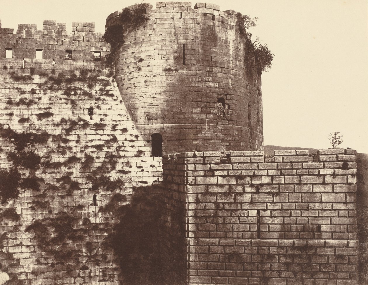 Kalaat-El Hosn, drugie ogrodzenie, na zewnątrz, południe, 1859/1860 (zdjęcie) autorstwa Louis de Clercq
