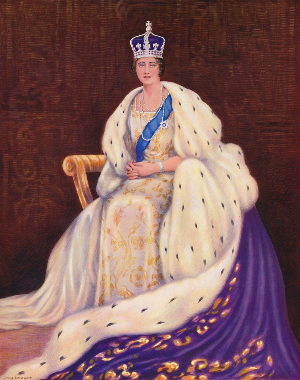 „Jej Królewska Mość”, 1937 autorstwa Louis Dezart