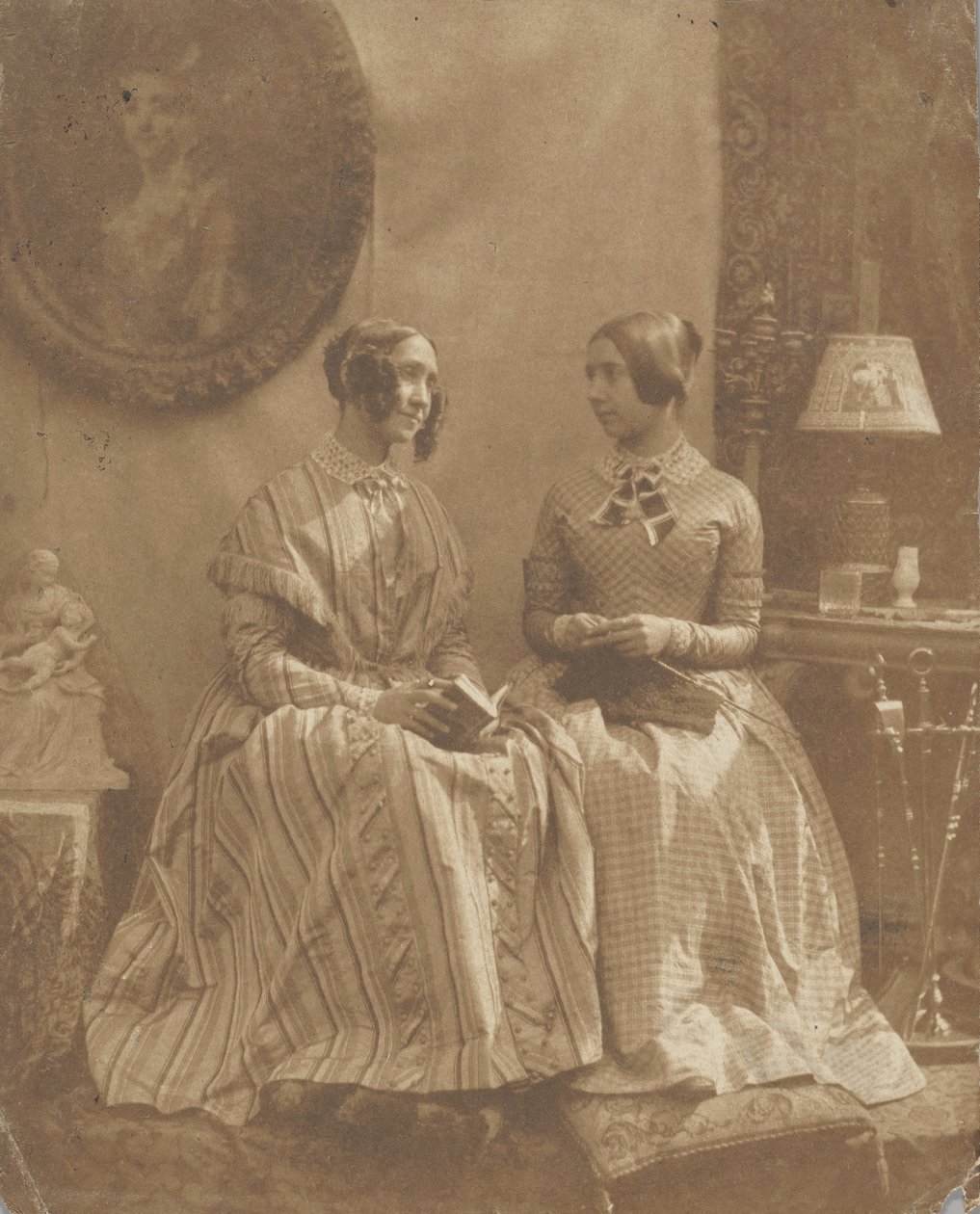 [Żona i córka artysty], 1846-49. autorstwa Louis Désiré Blanquart Evrard