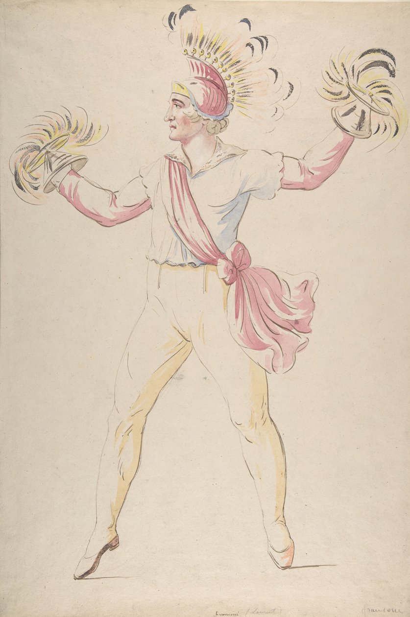 Franconi, Wirujące płonące szyszki, 1768-1810. autorstwa Louis Ducros