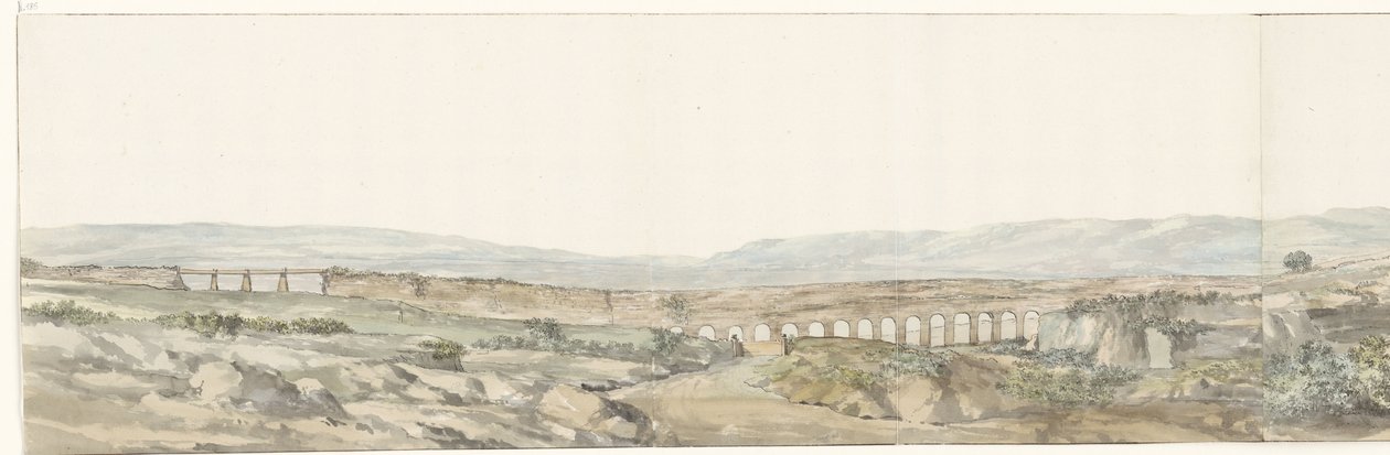 Część jaskiń Latomie w pobliżu Syrakuz, które kiedyś były więzieniem Partie des Latomies de Syracuse sługa anciennement de prison (tytuł na przedmiocie) Voyage en Italy i Sicile et à Malte - 1778 (tytuł serii) autorstwa Louis Ducros