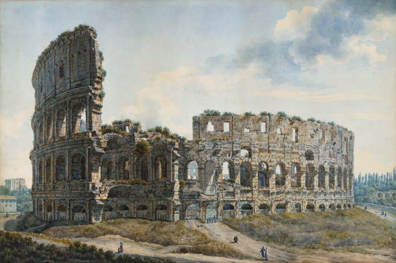 Koloseum, Rzym, b.d. autorstwa Louis Ducros