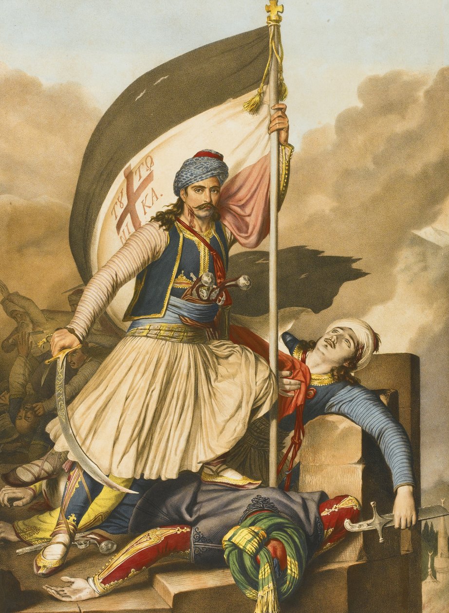 Nikolakis Mitropoulos. Z podróży do Aten i Konstantynopola, 1825 autorstwa Louis Dupré