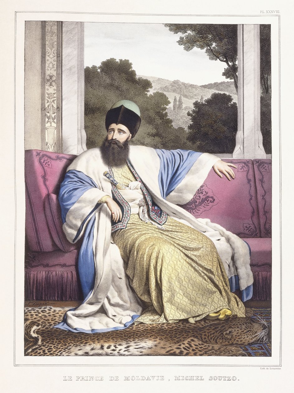 Książę Mołdawii, Michael Soutzo; Książę Mołdawii, Michel Soutzo, 1825-1837 autorstwa Louis Dupré
